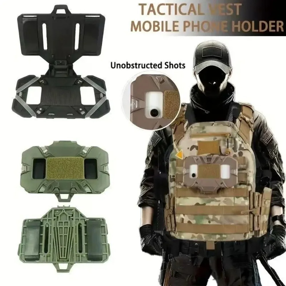 Hunting Outdoor Game - Taktik MOLLE Yelek Telefon Tutucu Katlanabilir