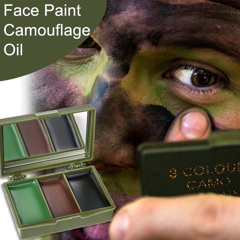 Üç Renkli Kamuflaj Yüz Boyama  - Camo Face Paint incelemesi ve fiyatı