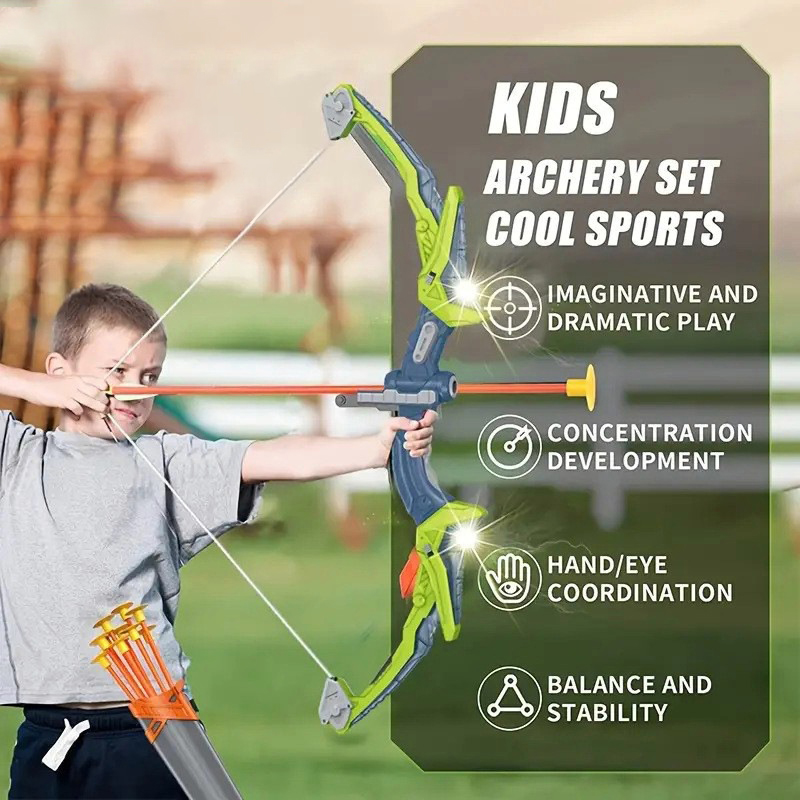 Çocuklar İçin Yay ve Ok Seti,  - Outdoor Hunting Games For Kids incelemesi ve fiyatı